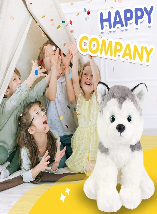 BSTAOFY 12'' Husky Stuffed Animal Realistic Puppy Dog Soft Plush Toys Adorable Birthday Valentines Christmas Festivals Gifts for Kids Toddlers Boys Girls - Image 5